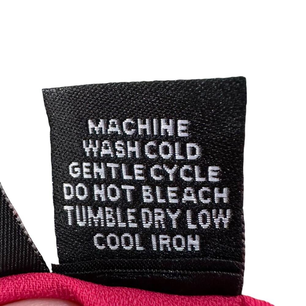 Maggie Barnes Pink Floral Watercolor Lined Elastic Waist Midi Skirt Size 1X - Picture 6 of 6